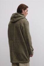 Mens Luxury Hooded Sheepskin Coat x