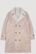 Mens ivory sheepskin coat United States