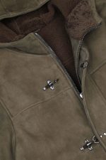 Mens Luxury Hooded Sheepskin Coat USA